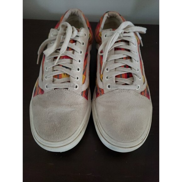 Vans Union X Old Skool 'Kente Cloth' Mens 10.5 Africa Skater Suede Low Top - Picture 4 of 13